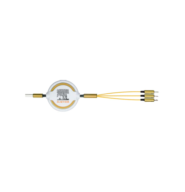 Elsevier: 3-in-1 Rectractable Charging Cable